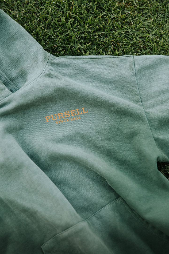 Garment Dyed Green Hoodies